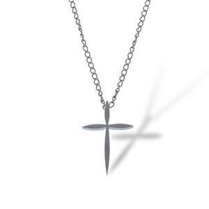 Pointed Cross Religion Pendant ONLY | Vintage Sterling Silver 925